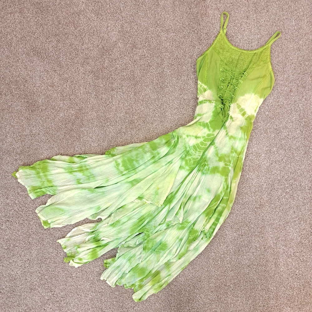 🧚‍♀️🌸✨️Y2k Vintage Fairycore Corset Flowy Dress🌸🌼✨️